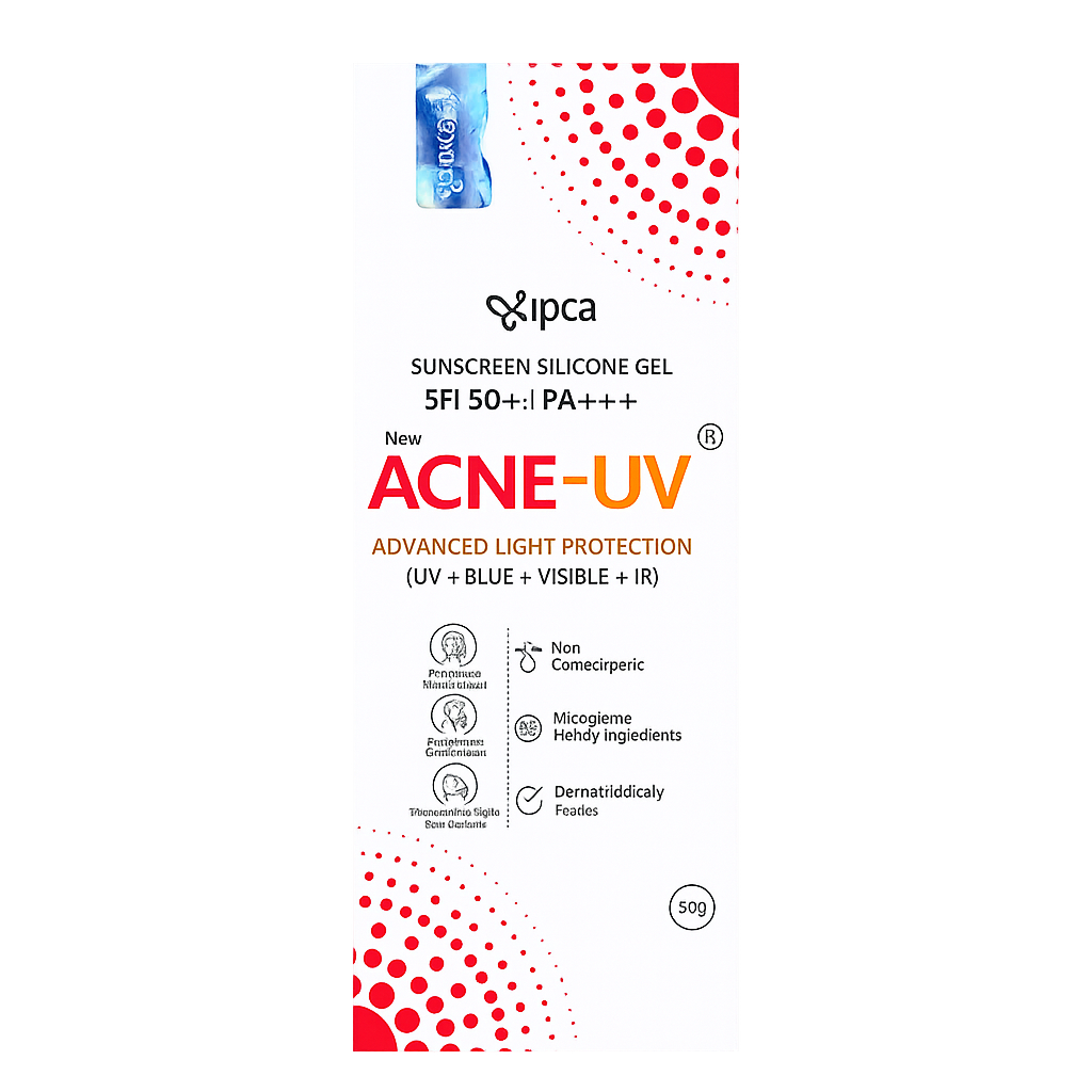 IPCA Acne-UV Silicone Sunscreen Gel SPF 50+ PA++++