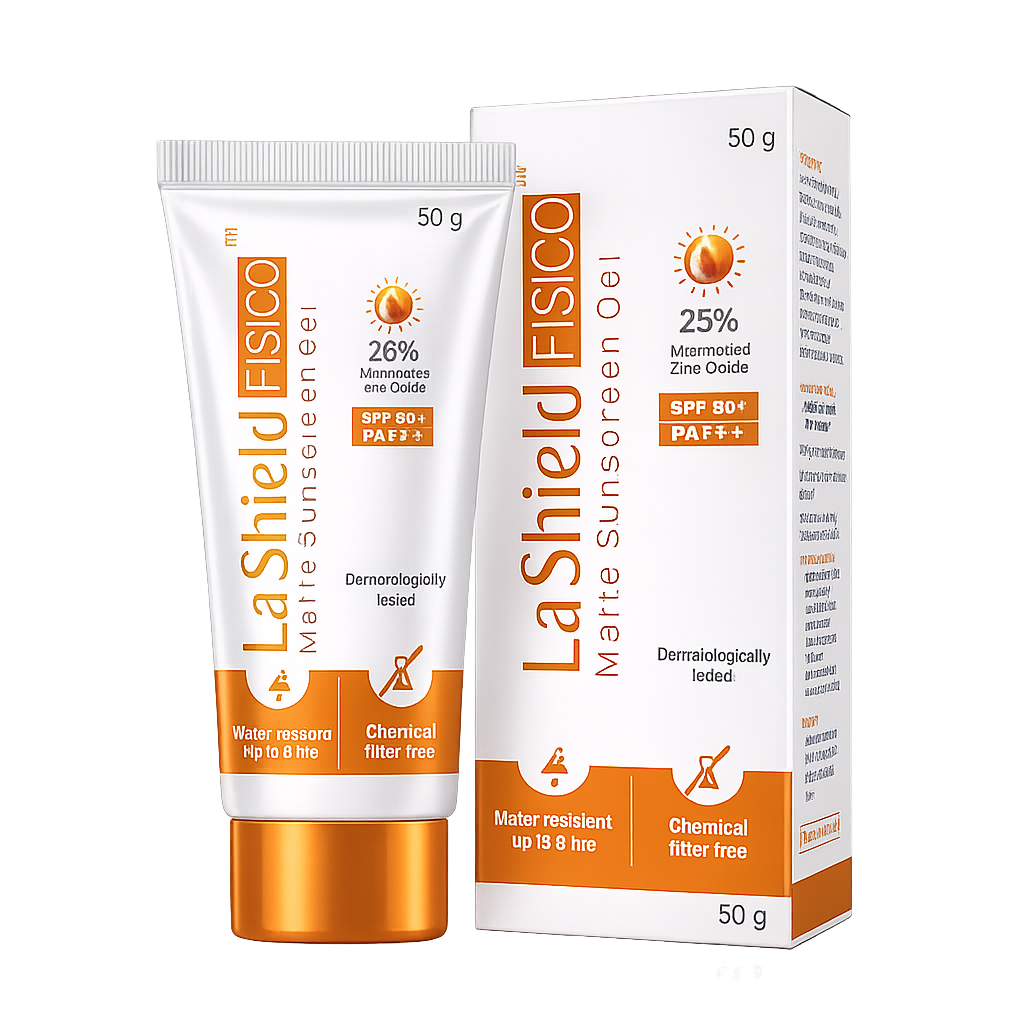 La Shield Fisico Matte SPF 50 Sunscreen Gel, 50gm