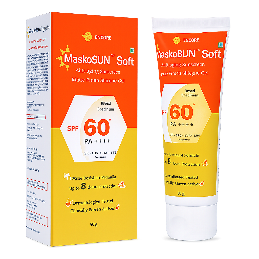 Encore Maskosun Soft Anti-aging Sunscreen Gel SPF 60+ PA++++ 50g