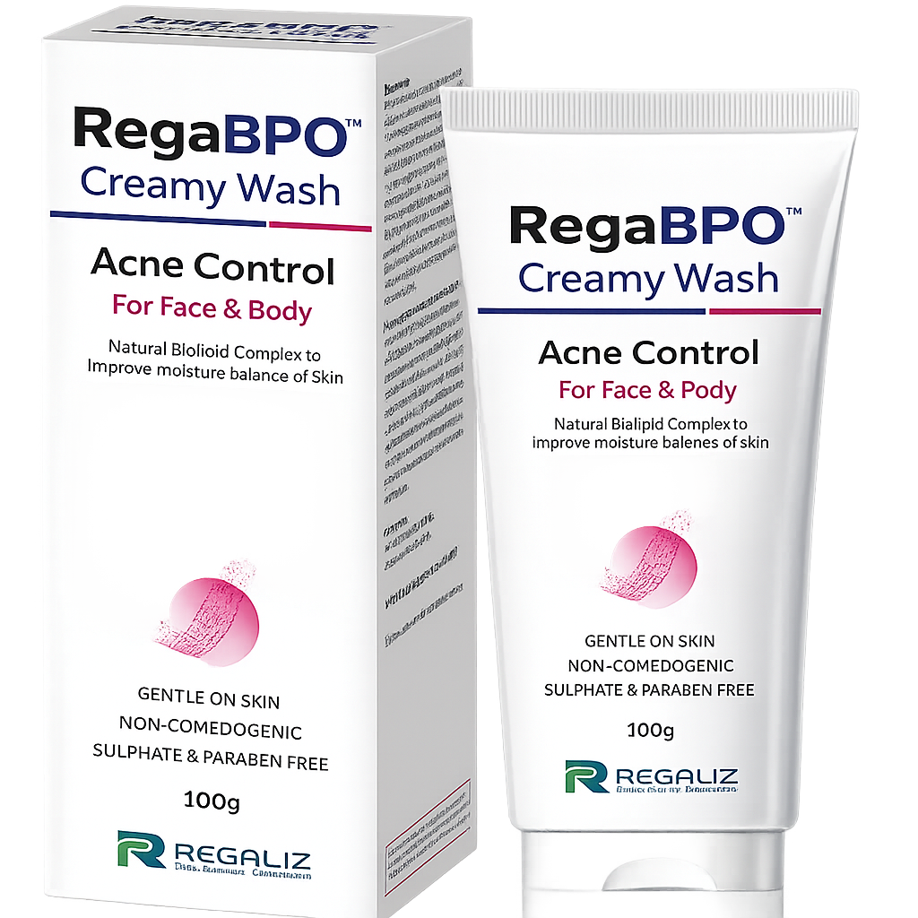 Rega-BPO Acne Control Creamy Wash, 100 gm